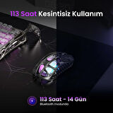 GravaStar Mercury V75 Pro Hall Effect, Rapid Trigger 8.000 Hz Kablolu Manyetik Klavye + XPro 32.000 DPI RGB Kablosuz Mouse Oyuncu Seti, Gri