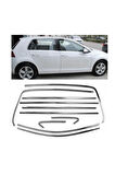 Vw Golf 7 7,5 Cam Çerçevesi Kenar Çıtası Krom Tamtur