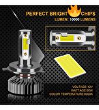 2 Adet H7 Mini Led Xenon Bulut Teknolojisi 70W 10000LM 6500K Yüksek Güç