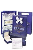 Cebeci 14 Ayar Yapraklı Kelepçe Altın Bilezik