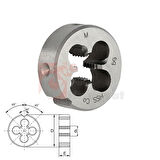 VÖLKEL M20X1.5 PAFTA DİN223, İNCE DİŞ