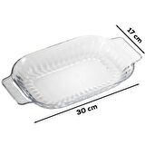 Porsima1160 Shell Kulplu Salata ve Servis Sunum Tabağı 17x30 cm