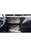 Audi A6 Navigasyon ve Alt Kontrol Paneli 9H Nano Ekran Koruyucu 2019-2023