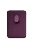 Lunex Premium Süet Magsafe Kartlık Burgundy Wine iPhone 13 Mini
