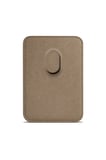 Lunex Premium Süet Magsafe Kartlık Sandstone Beige iPhone 16 Pro Max