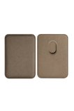 Lunex Premium Süet Magsafe Kartlık Sandstone Beige iPhone 16 Pro Max