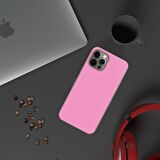 Apple iPhone 15 Pro Max 6.7'' İnce Mat Silikon Kılıf Pembe