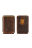 iPhone 14 Pro Max Heritage Hakiki Deri Cüzdan Magsafe Vintage Kahverengi