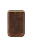 iPhone 14 Pro Max Heritage Hakiki Deri Cüzdan Magsafe Vintage Kahverengi