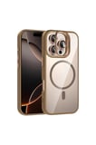 iPhone 13 Pro Max 6.7" StandGuard MagSafe Kılıf + Lens Koruma Kum Beji
