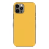 Apple iPhone 14 Pro Max 6.7'' İnce Mat Silikon Kılıf Sarı