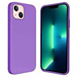 Apple iPhone 15 Plus 6.7'' İçi Kadife Silikon Kılıf Lila