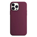 Apple iPhone 15 Pro 6.1'' Liquit Lansman Silikon Bordo