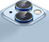 Apple iPhone 13 Gerçek Cam Safir Lens Koruma Mavi