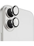 Apple iPhone 16 Plus - 16 Metal Çerçeveli Kamera Koruma Lensi
