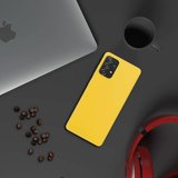 Samsung Galaxy A53 İnce Mat Silikon Kılıf Sarı