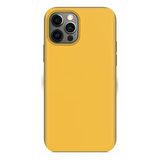 Apple iPhone 15 Pro 6.1'' İnce Mat Silikon Kılıf Sarı