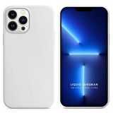 Apple iPhone 15 Pro 6.1'' Liquit Lansman Silikon Beyaz
