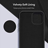 Apple iPhone 15 Pro 6.1'' İçi Kadife Silikon Kılıf Turuncu