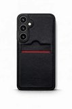 Samsung Galaxy S24 Kartlıklı Rich Boss Lüx Deri Kılıf Siyah