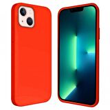 Apple iPhone 15 Plus 6.7'' İçi Kadife Silikon Kılıf Turuncu