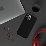 Apple iPhone 15 Pro 6.1'' İnce Mat Silikon Kılıf Siyah