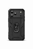 iPhone 17 Pro Max 6.9" Magforge Titan Ring Armor Case Siyah