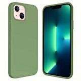 Apple iPhone 15 6.1'' İçi Kadife Silikon Kılıf Yeşil