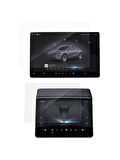 Tesla Model Y Juniper İçin Multimedya Ve Arka Yolcu Ekranı Uyumlu 9H Nano Ekran Koruyucu