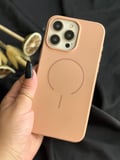 Galaxy S25 Ultra MagSafe Mat Silikon Kılıf Şeftali
