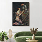 John William Waterhouse'un Lamia ve Şövalyesi Orenco Kanaviçe Tablosu-6263