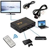 Hdmi Switch 5 Port Çoklayıcı Kumandalı 4k Ultra Hd Destekli Switch