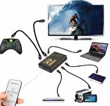 Hdmi Switch 5 Port Çoklayıcı Kumandalı 4k Ultra Hd Destekli Switch