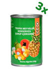 Tropik Meyveler Konservesi Şurup İçerisinde 425 gr. 3 Adet