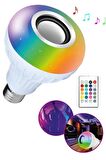 Lambası Bluetooth Hoparlör Rgb Ledli Lamba Kumandalı Müzik Çalar Ampul Renkli Ampul
