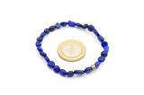 AMORF KESİM DOĞAL LAPİS LAZULİ TAŞI BİLEKLİK 1.KALİTE