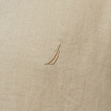 Nautica Erkek Bej Classic Fit Keten Gömlek