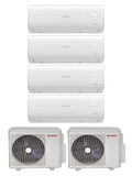 Bosch Multi Split İnverter Klima 72000 Btu Dış (36+36) + 4 İç Ünite 12000 + 12000 + 24000 + 24000 Btu