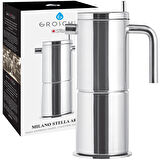 Grosche Milano Stella Aroma Çelik Moka Pot Gümüş 8 Cup
