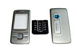 Nokia 6280 Kapak Nokia 6280 uyumlu Gri ön Kapak Arka Kapak ve Tuş Takımı