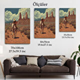 Amerikalı Kovboy Dekoratif Duvar Tablosu-6280