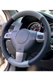Opel Astra H Uyumlu Direksiyon Kılıfı Gri-Siyah