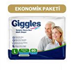 Yetişkin Bel Bantlı Hasta Bezi Large 30'lu 2 Paket 60 Adet