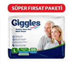 Yetişkin Bel Bantlı Hasta Bezi Large 30'lu 4 Paket 120 Adet