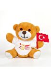 23 Nisan Kutlu Olsun Tişörtlü & Bayraklı Sevimli Ayıcık