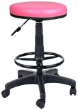 Bürocci Plastik Ayaklı Yüksek Tabure-Pembe-2999U0120