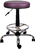 Bürocci Metal Ayaklı Yüksek Tabure-Mor-2999T0124