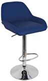 Bürocci Texas Bar Taburesi - Lacivert Deri - 9506S0103