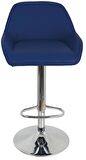 Bürocci Texas Bar Taburesi - Lacivert Deri - 9506S0103