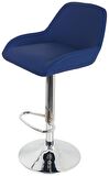 Bürocci Texas Bar Taburesi - Lacivert Deri - 9506S0103